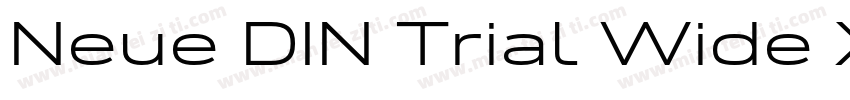 Neue DIN Trial Wide XBold字体转换